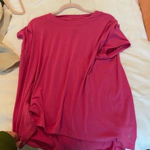 pink athleta long top!